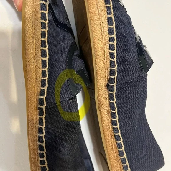 Tory Burch Navy Blue Espadrille Loafers - Picture 12 of 12